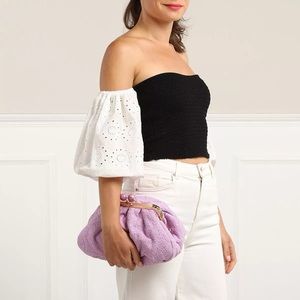 Zara top with puffy sleeves